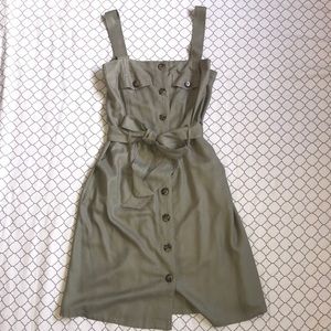 Button up mini dress!